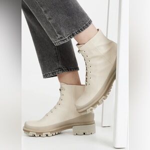 Rag & Bone Shiloh Hiker Boots Oyster Grey Size 38.5